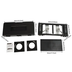 2-Burner Butane Camping Stove with Carrying Case